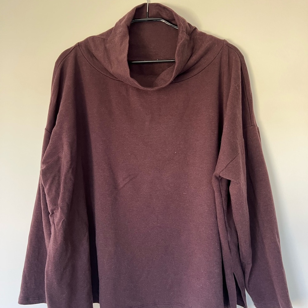 Eileen Fisher Turtleneck Mocha Sweater